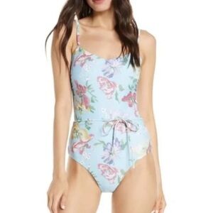 Chelsea28‎ Easy Retro Tie One Piece Swimsuit FloralSize XXL NWT